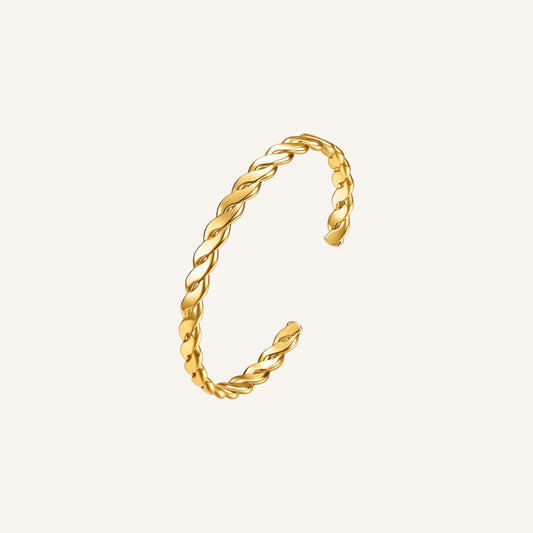Ivy bangle, 18K gold plated bangle, gold plated jewelry, stainless steel bangle, elegant bangle, Black Leopard Jewellery, Black Leopard Jewellery IVY Bangle | IVY Gold Bangle | Minimalist IVY Jewellery | Elegant IVY Bracelet | Black Leopard IVY Bangle