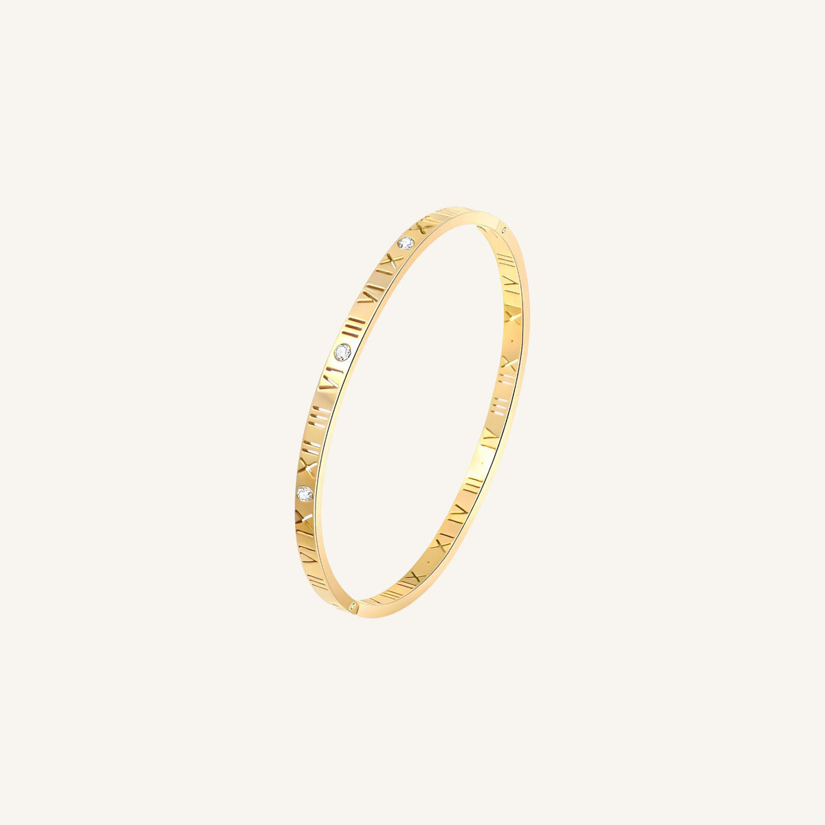 Roman bangle, 18K gold plated bangle, gold plated jewelry, stainless steel bangle, elegant bangle, Black Leopard Jewellery, Black Leopard Jewellery ROMAN Bangle | ROMAN Gold Bangle | Minimalist ROMAN Jewellery | Elegant ROMAN Bracelet | Black Leopard ROMAN Bangle