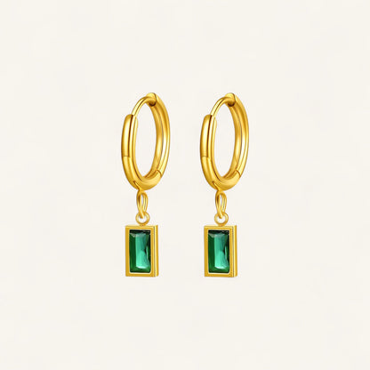 Valentina Hoops, 18K Gold Hoops, Stainless Steel Earrings, Gold Plated Hoops, Resin Pendant Earrings, Black Hoop Earrings, Emerald Green Hoops, Lightweight Jewellery, Black Leopard Jewellery VALENTINA Hoop Earrings | VALENTINA Gold Hoops | Elegant VALENTINA Earrings | Minimalist VALENTINA Jewellery | Black Leopard VALENTINA Earrings