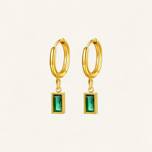 Valentina Hoops, 18K Gold Hoops, Stainless Steel Earrings, Gold Plated Hoops, Resin Pendant Earrings, Black Hoop Earrings, Emerald Green Hoops, Lightweight Jewellery, Black Leopard Jewellery VALENTINA Hoop Earrings | VALENTINA Gold Hoops | Elegant VALENTINA Earrings | Minimalist VALENTINA Jewellery | Black Leopard VALENTINA Earrings